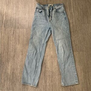 Abercrombie Ankle Straight Ultra High rise Jean